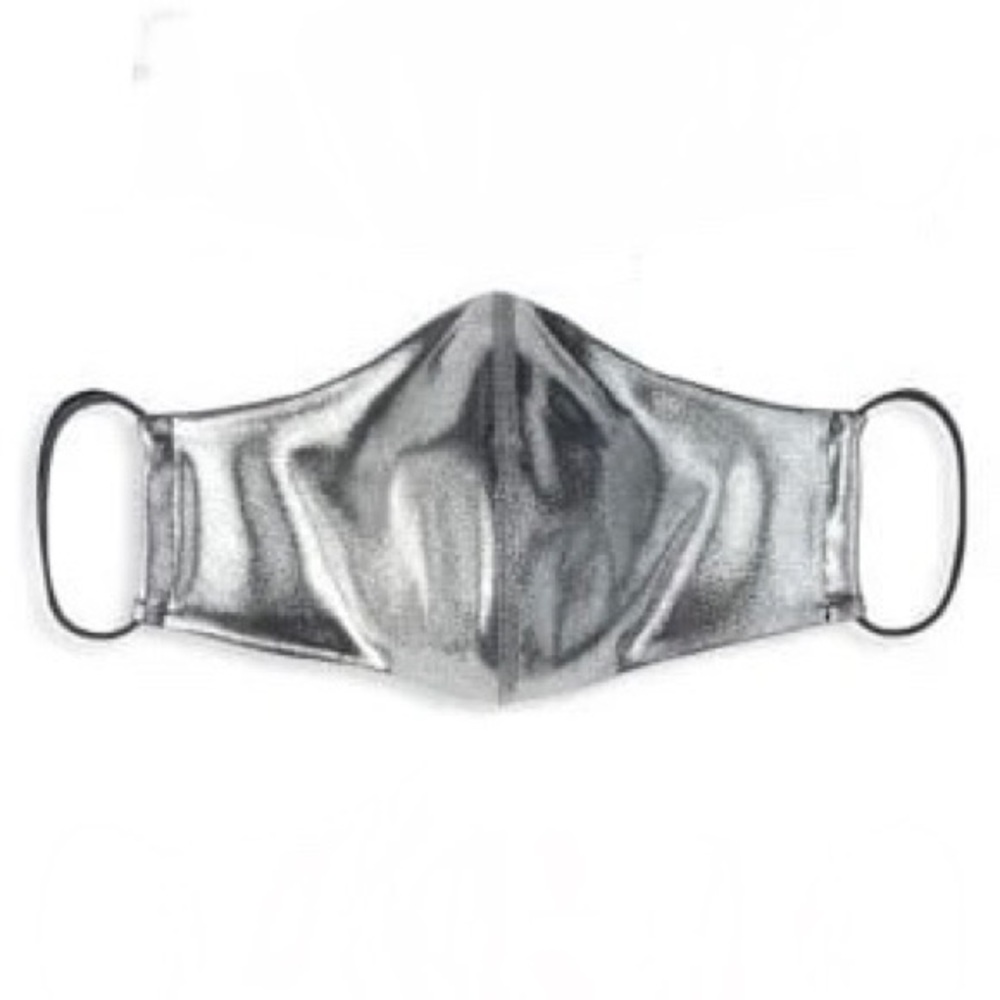 New Heroine Sport Metallic Face Mask in Silver